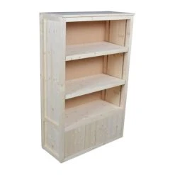 Meilleure affaire ???? Armoire Basse Portes Basses Bois Clair 90 X 37 X 140 Cm ????