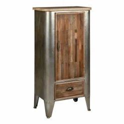 Remise ???? Armoire En Bois Et Métal 54x34,5x111 ⭐