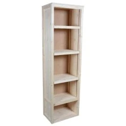 Bon marché ???? Armoire étroite Bois Clair 60X37X200 Cm ✔️