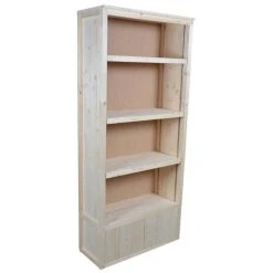 Tout neuf ???? Armoire Haute Portes Basses Bois Clair 90 X 37 X 200 Cm ????