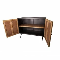 Page de garde -Buffets Shop bahut 2 portes fer bois cire collection sun l100 x p40 x h 82 02