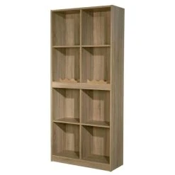 Bon marché ???? Buffet Haut 6/12 Cases L90xP35xH200cm Vinno - Coloris Chêne Authentique ????