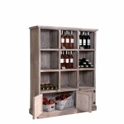 De gros ✔️ Buffet Haut Héritage 9 Cases 3 Portes Pin Vieilli L119 X P39 X H150cm ???? -Buffets Shop buffet haut heritage 9 cases 3 portes pin vieilli l119 x p39 x h150cm 36