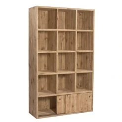 Meilleur prix ???? Buffet Haut Westside L119 X P45 X H200cm 12 Cases + 2 Portes Coulissantes ???? -Buffets Shop buffet haut westside l119 x p45 x h200cm 12 cases 2 portes coulissantes 04