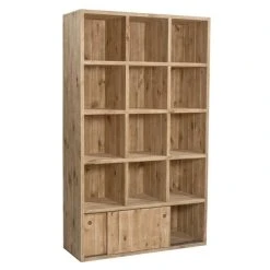 Meilleur prix ???? Buffet Haut Westside L119 X P45 X H200cm 12 Cases + 2 Portes Coulissantes ???? -Buffets Shop buffet haut westside l119 x p45 x h200cm 12 cases 2 portes coulissantes 05