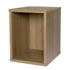 Remise ✨ Case Murale Avec Fond L30xP35xH40cm Vinno - Coloris Chêne Authentique ????