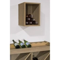 Remise ✨ Case Murale Avec Fond L30xP35xH40cm Vinno - Coloris Chêne Authentique ???? -Buffets Shop case murale avec fond l30xp35xh40cm vinno coloris chene authentique 30