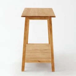 Le moins cher ???? Console 2 Niveaux L110 X P45 X H75 Cm Bois Contemporain ✨ -Buffets Shop console 2 niveaux l110 x p45 x h75 cm bois contemporain 03