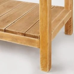 Le moins cher ???? Console 2 Niveaux L110 X P45 X H75 Cm Bois Contemporain ✨ -Buffets Shop console 2 niveaux l110 x p45 x h75 cm bois contemporain 04