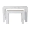 Sortie ⭐ Console Héritage L118 X P39 X H75cm/L79 X P29 X H60cm - Blanc Patiné - Par 2 ❤️