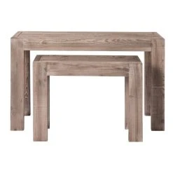 Meilleur prix ❤️ Console Héritage L118xP39xH75cm + L79xP29xH60cm - Aspect Vieilli - Par 2 ????