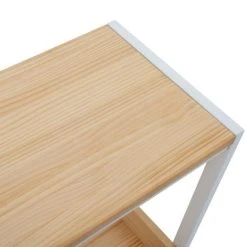 Les meilleures critiques de ???? Console Icub Double Plateau Scandinave 32x100x75cm Blanc - Pin Naturel ???? -Buffets Shop console icub double plateau scandinave 32x100x75cm blanc pin naturel 03