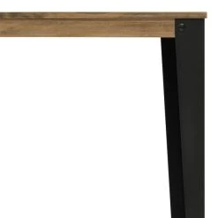 Nouveau ⌛ Console Lunds Anthracite-vieilli, Plateau Bois Massif 39x110x75cm ???? -Buffets Shop console lunds anthracite vieilli plateau bois massif 39x110x75cm 3