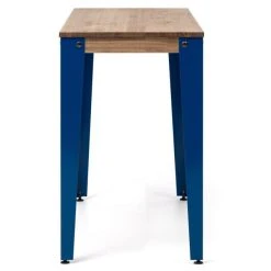 Bon marché ???? Console Lunds Bleu-vieilli, Plateau Bois Massif, Style Industriel 39x110x75cm ???? -Buffets Shop console lunds bleu vieilli plateau bois massif style industriel 39x110x75cm 02