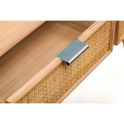 De gros ✨ Console Table Scandinave En Bois Avec 2 Tiroirs Marron 80x42x79 Cm ???? -Buffets Shop console table scandinave en bois avec 2 tiroirs marron 80x42x79 cm 05