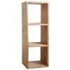 Bon marché ???? Etagère 3 Niches En épicéa Ciré Miel 41.5x40x118.5 ????