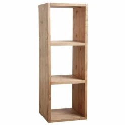 Bon marché ???? Etagère 3 Niches En épicéa Ciré Miel 41.5x40x118.5 ????