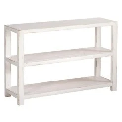 De gros ✔️ Etagère 3 Niveaux Heritage Blanc Patiné L.119 X P.39 X H.80cm ????