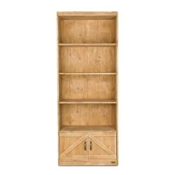Tout neuf ???? Etagère 4 Niveaux, 2 Portes, Bois Massif, 79x39x195 Cm ????