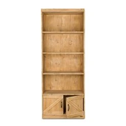 Tout neuf ???? Etagère 4 Niveaux, 2 Portes, Bois Massif, 79x39x195 Cm ???? -Buffets Shop etagere 4 niveaux 2 portes bois massif 79x39x195 cm 03