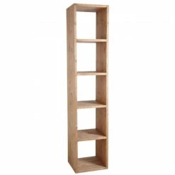 Meilleure vente ???? Etagère 5 Niches En épicéa Ciré Miel 41.5x40x196.5 ????