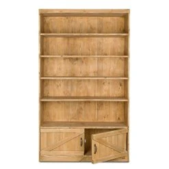 Grosses soldes ⭐ Etagère 5 Niveaux, 2 Portes, Bois Massif, 119x39x195 Cm ✔️ -Buffets Shop etagere 5 niveaux 2 portes bois massif 119x39x195 cm 03
