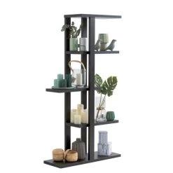 Nouveau ✨ Etagère 5 Niveaux Flexia Noir Vintage 90x30x165 Cm ???? -Buffets Shop etagere 5 niveaux flexia noir vintage 90x30x165 cm 30