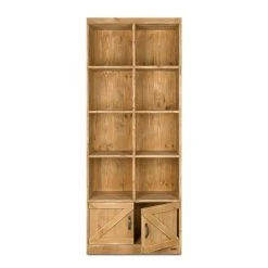 Meilleure vente ???? Etagère 8 Casiers, 2 Portes, Bois Massif, 79x39x195 Cm ???? -Buffets Shop etagere 8 casiers 2 portes bois massif 79x39x195 cm 03