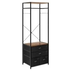 Meilleur prix ???? Etagère Armoire Avec Tiroir Et Tringle De SuspensionL63 X P45 X H180cm ????