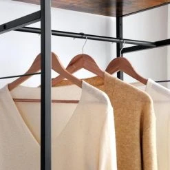 Meilleur prix ???? Etagère Armoire Avec Tiroir Et Tringle De SuspensionL63 X P45 X H180cm ???? -Buffets Shop etagere armoire avec tiroir et tringle de suspensionl63 x p45 x h180cm 50