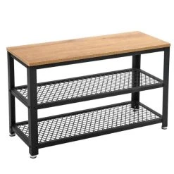 Meilleur prix ???? Etagère Basse Métal Et Bois L73 X P30 X H45 Cm ????