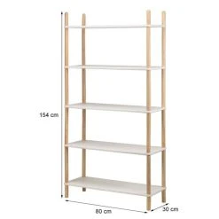 Nouveau ⌛ Etagere Bibliotheque Scandinave Moderne De 5 Niveaux Bois ???? -Buffets Shop etagere bibliotheque scandinave moderne de 5 niveaux bois 05