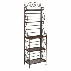 Promo ⭐ Etagère Boulangère En Métal 57x37x184 ????