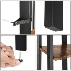 Offres ???? Etagère D'angle 4 Niveaux L34 X P34 X H125 Cm ???? -Buffets Shop etagere d angle 4 niveaux l34 x p34 x h125 cm 50