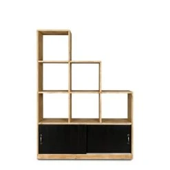 Grosses soldes ???? Etagère Escalier 6 Casiers HATCH, Bois Massif, 119x39x160 Cm ????