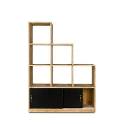 Grosses soldes ???? Etagère Escalier 6 Casiers HATCH, Bois Massif, 119x39x160 Cm ???? -Buffets Shop etagere escalier 6 casiers hatch bois massif 119x39x160 cm 03