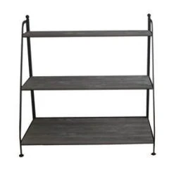 De gros ???? Etagère Fer Forgé 3 Tablettes Bois L100 X P55 X H80cm ????