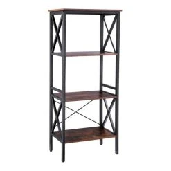Le moins cher ???? Etagère Metal-bois L56 X P34 X H131 Cm ????