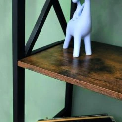 Le moins cher ???? Etagère Metal-bois L56 X P34 X H131 Cm ???? -Buffets Shop etagere metal bois l56 x p34 x h131 cm 04