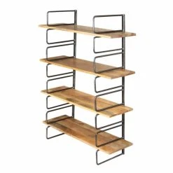Bon marché ???? Etagère Modulable Murale Bois Ciré L90 X P33 X H120 ????