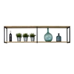 Page de garde -Buffets Shop etagere murale double icub industriel vintage 30x160x47h cm 18mm 2