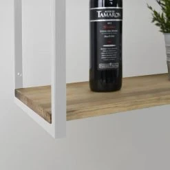 Meilleur prix ❤️ Étagère Murale Double Icub Industriel Vintage 30x160x48cm 30mm. Blanc ???? -Buffets Shop etagere murale double icub industriel vintage 30x160x48cm 30mm blanc 3