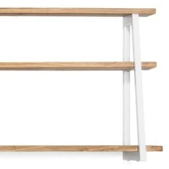 Meilleur prix ✨ Étagère Polygonal Ascendant 100x35x47cm Blanc – 2 Supports Industriel ???? -Buffets Shop etagere polygonal ascendant 100x35x47cm blanc 2 supports industriel 05