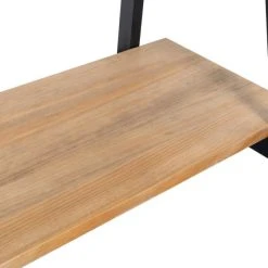 Promo ✨ Étagère Polygonal Ascendant 100x35x47cm Noir – 2 Supports – Industriel ???? -Buffets Shop etagere polygonal ascendant 100x35x47cm noir 2 supports industriel 05