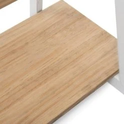 Meilleur prix ???? Étagère Polygonal Ascendant 120x35x47cm Blanc – 2 Supports Industriel ???? -Buffets Shop etagere polygonal ascendant 120x35x47cm blanc 2 supports industriel 06