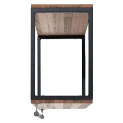 Offres ???? Étagère Portemanteau Icub Style Industriel 30x100x55cm Noir-Vieilli ✔️ -Buffets Shop etagere portemanteau icub style industriel 30x100x55cm noir vieilli 03