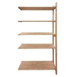 Remise ???? Kit Suivant étagère Bois 5 Niveaux L100 X P40 X H210 Cm ????