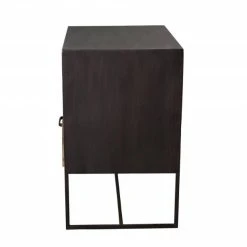 Grosses soldes ???? Meuble Industriel Noir Et Ciré Avec 1 Tiroir L48 X P38 X H 58 ???? -Buffets Shop meuble industriel noir et cire avec 1 tiroir l48 x p38 x h 58 03
