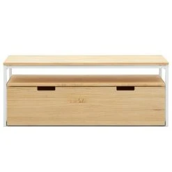 Page de garde -Buffets Shop meuble tv icub3 avec etagere et conteneur 40x120x45 cm blanc naturel 02