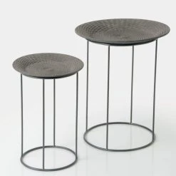 Meilleure affaire ✨ Selette Metal Gris Corbeille Tressée L49 X P50 X H61 ???? -Buffets Shop selette metal gris corbeille tressee l49 x p50 x h61 30